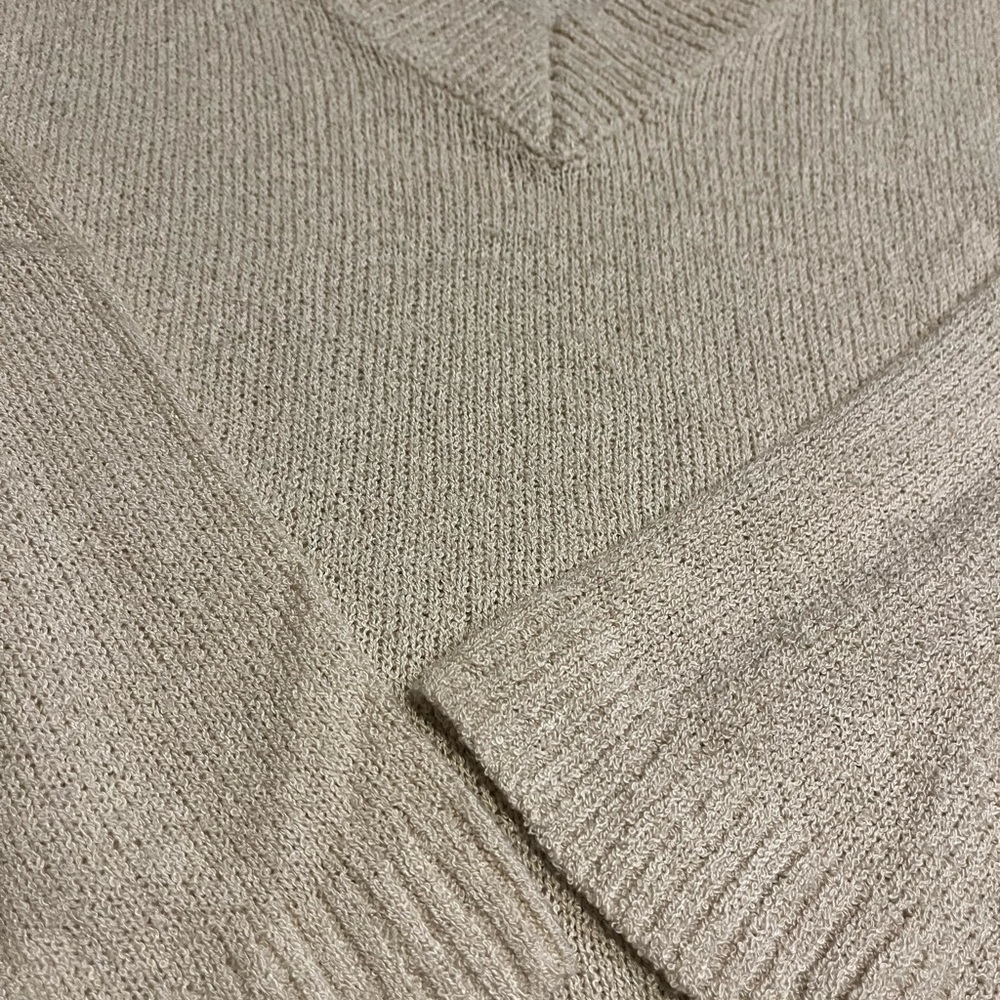 Nordstrom B.P Cream V-Neck Sweater - Picture 3 of 4